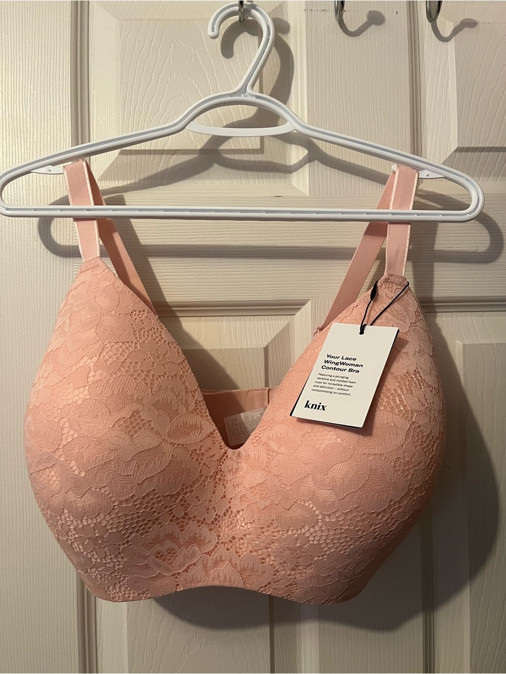 Lace WingWoman Contour Bra in Rose Water
